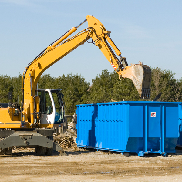 are there any restrictions on where a residential dumpster can be placed in Bucksport